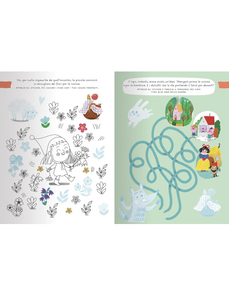 Cappuccetto Rosso. Attività, tatuaggi e sticker