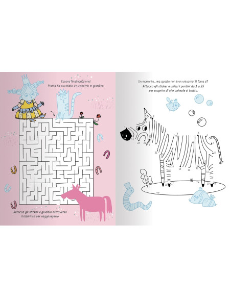 Principesse e unicorni. Attività, tatuaggi e sticker