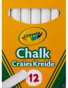 Crayola Gessetti Bianchi Antipolvere 12 Pz