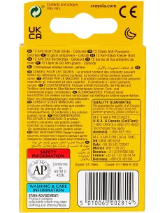 Crayola Gessi Colorati Antipolvere 12 Pz 2