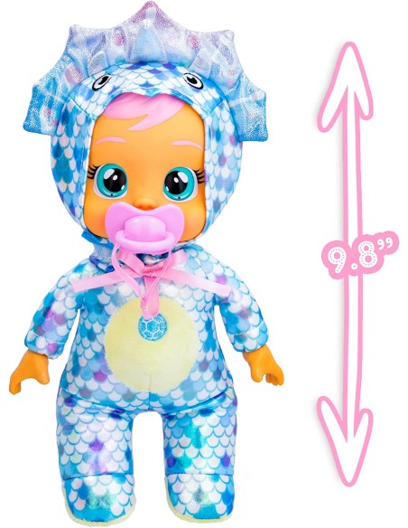 Cry Babies Tiny Dinosauro blu 