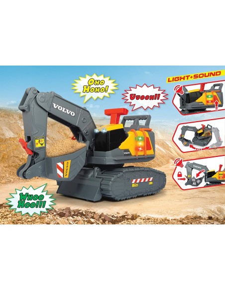 Dickie Toys - Volvo Escavatore 30cm rileva il peso