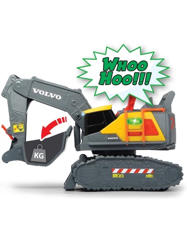 Dickie Toys - Volvo Escavatore 30cm rileva il peso