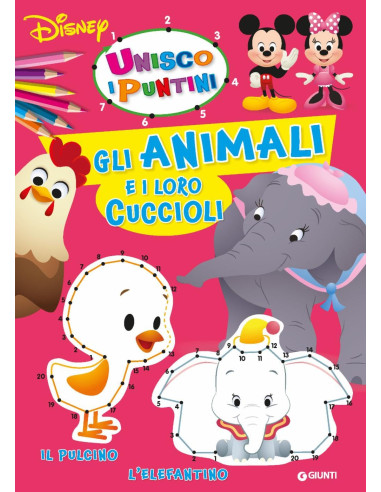 Gli animali e i loro cuccioli - Unisco i puntini