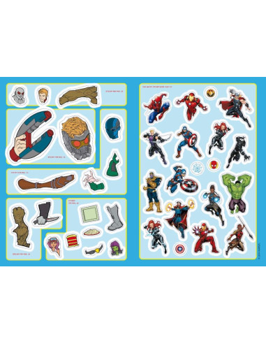 Staccattacca e colora - I tuoi supereroi Marvel