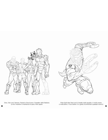 Staccattacca e colora - I tuoi supereroi Marvel