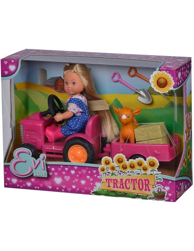 Evi Love con Trattore