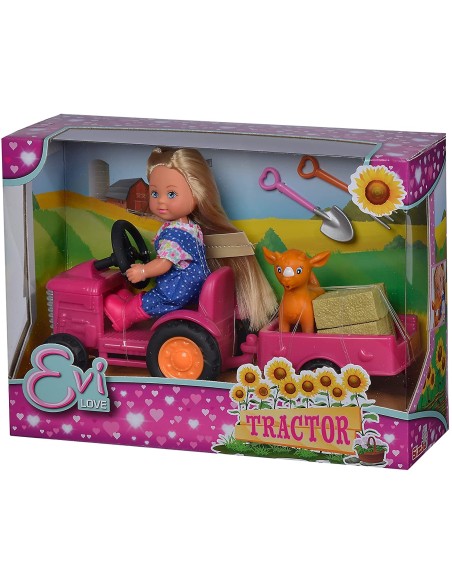 Evi Love con Trattore