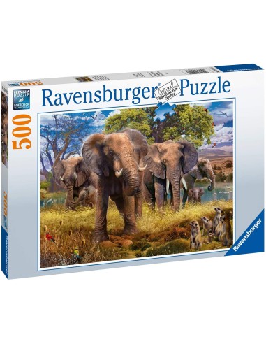 Famiglia di elefanti 500 pz