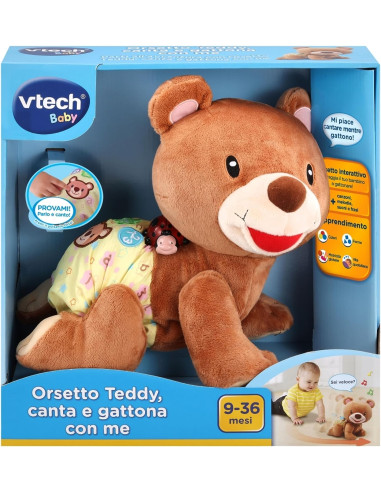 Vtech - L'orsetto Teddy - Canta e Gattona con me