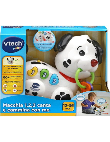 Vtech - Macchia - 1,2,3 Canta e Cammina con me!