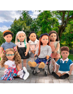 Our Generetion Dolls - Bambola flora Brunette 46 cm 2