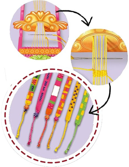 Be Creative Midi: Telaio braccialetti dell'amicizia