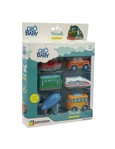 Giò Baby - Veicoli Retrocarica 6pz
