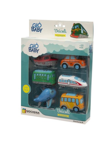 Giò Baby - Veicoli Retrocarica 6pz