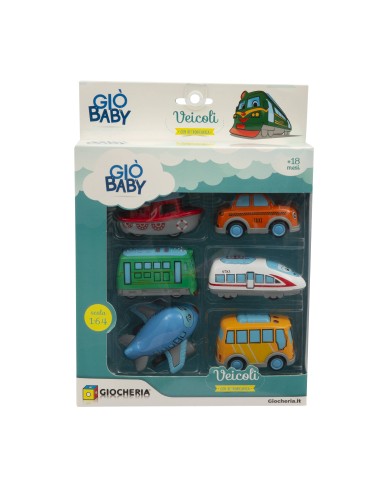 Giò Baby - Veicoli Retrocarica 6pz