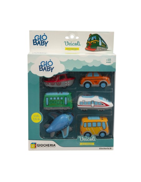 Giò Baby - Veicoli Retrocarica 6pz