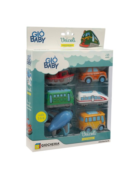 Giò Baby - Veicoli Retrocarica 6pz