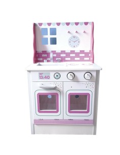 Giochi di Casa Cucina rosa in legno
