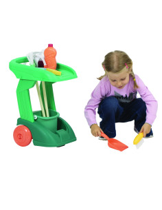 Giochi di Casa Carrello pulizie con 8 Accessori 2