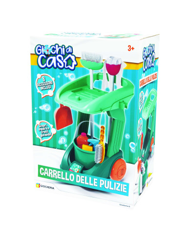 Giochi di Casa Carrello pulizie con 8 Accessori