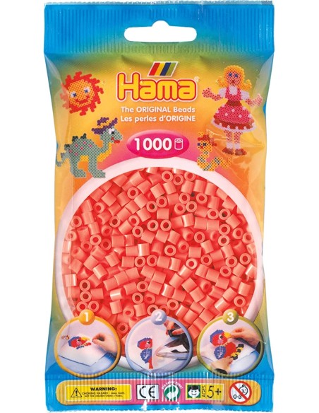 Hama - Beads Bustina 1000 Rosso Pastello