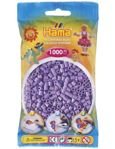 Hama - Beads Bustina 1000:viola Pastello