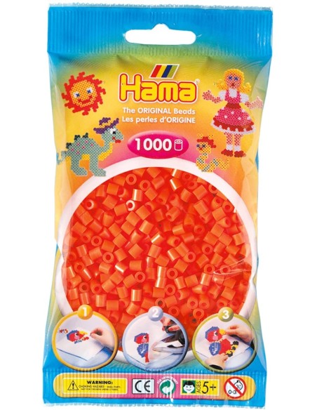 Hama - Bustina Beads 1000 Pz Arancione