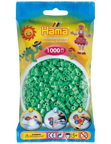 Hama - Bustina Beads 1000 Pz Verde Chiaro