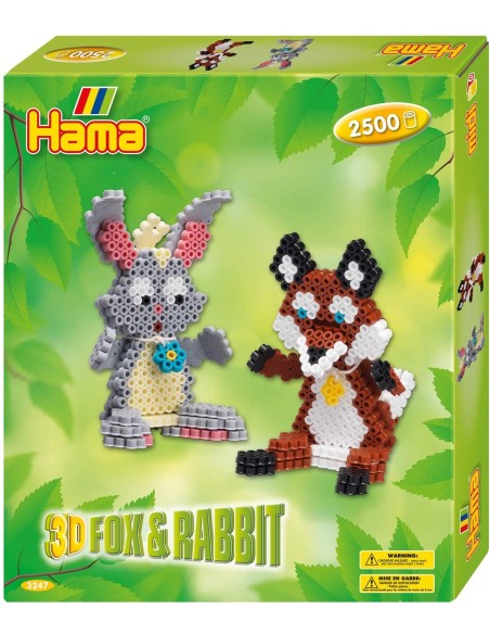 HAMA - GIFT BOX 3D VOLPE E CONIGLIO