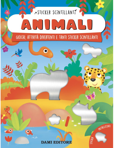 Animali sticker scintillanti