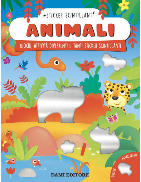 Animali sticker scintillanti