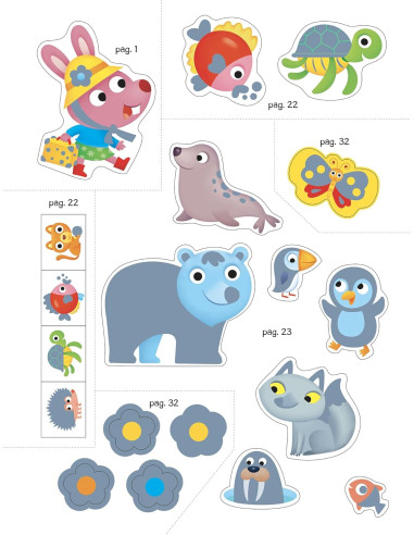 Animali sticker scintillanti