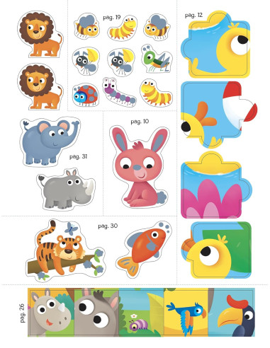 Animali sticker scintillanti