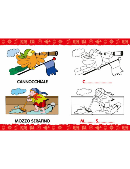 Colora e gioca con i pirati