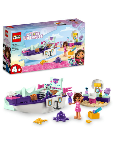 Lego Gabby's Dollhouse - La nave del benessere di Gabby e Siregatta