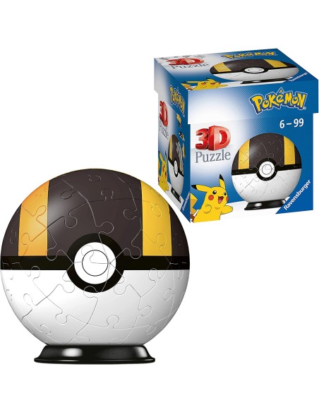 3D Puzzleball 54 pz - Pokeball Nera