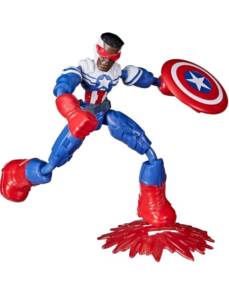Avengers Bend And Flex Captain America Falcon