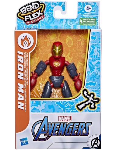 Avengers Bend And Flex Fire Mission Iron Man