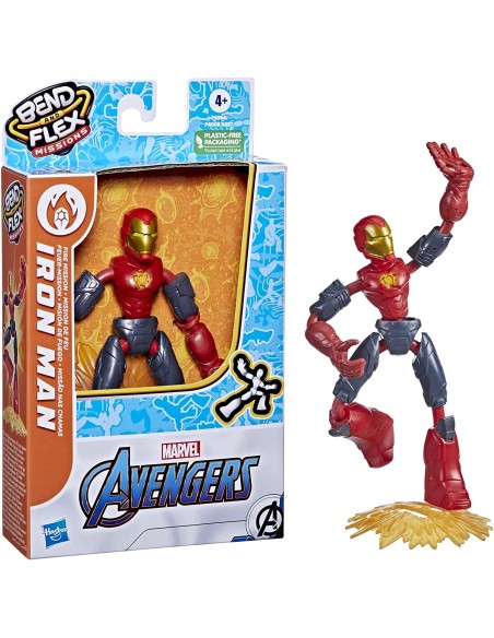 Avengers Bend And Flex Fire Mission Iron Man