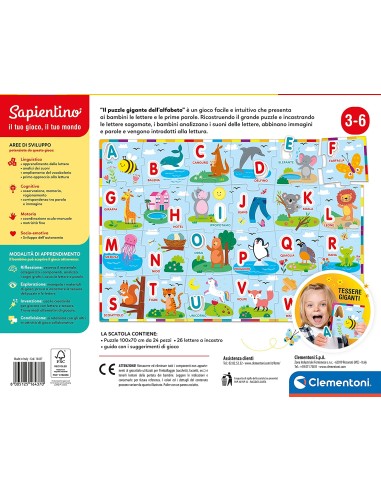 IL PUZZLE GIGANTE DELL'ALFABETO