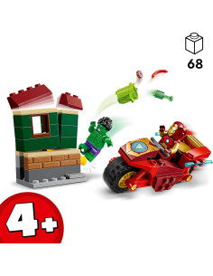 Lego Super Heroes -  Iron Man con moto e The Hulk 2