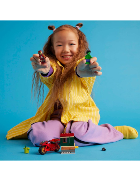 Lego Super Heroes -  Iron Man con moto e The Hulk