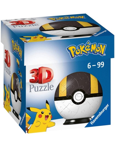 3D Puzzleball 54 pz - Pokeball Nera