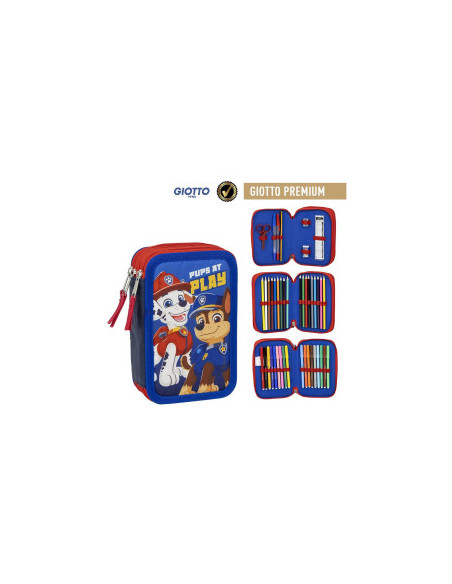 Astuccio Paw Patrol 3 zip colori Giotto