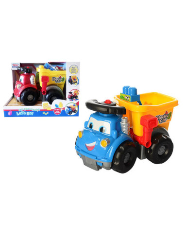 Camion Buffo con ribalta e mattoncini 2 colori