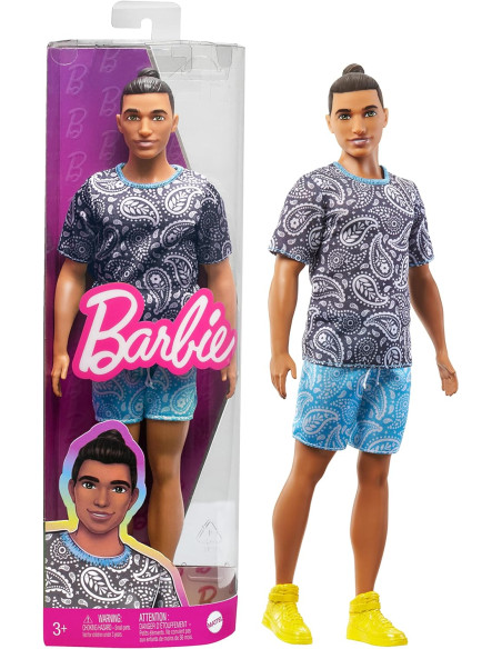 Ken & Friends Fashionistas - Capelli castani raccolti in uno chignon