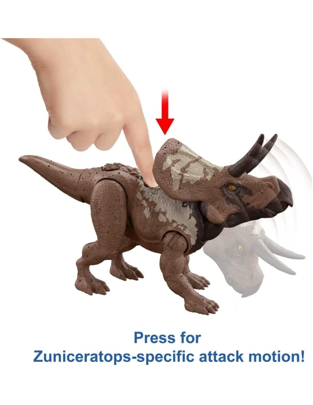 gioco dinosauro jurassic world dino trackers Triceratops giocattolo per  bambini