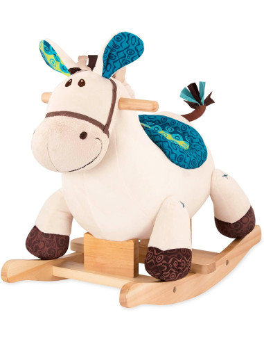 B. Toys -  Peluche cavallo a dondolo in legno