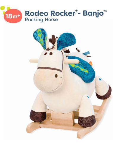 B. Toys -  Peluche cavallo a dondolo in legno